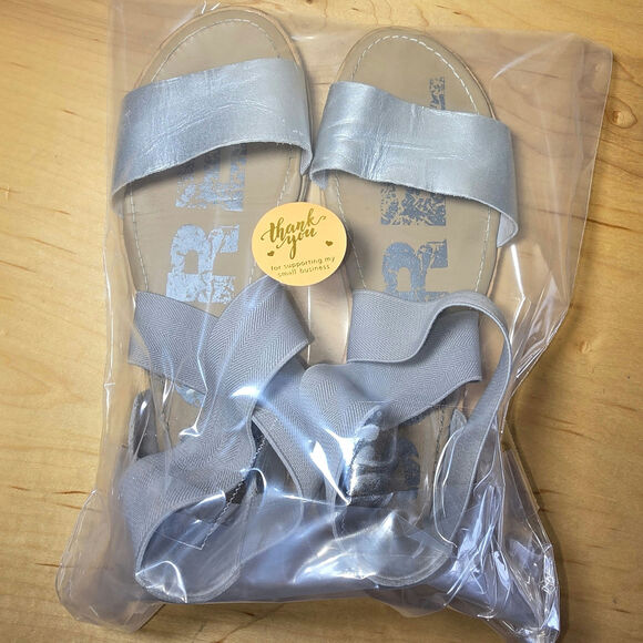 Sorel Ella II NL3202-034 Womens Gray Leather Casual Elastic Strappy Flats US 7 - Picture 9 of 10